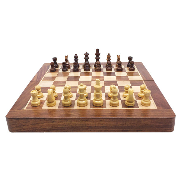 Folding Wooden Magnetic Chess Set 40cm Hobby And Toy Central 9713