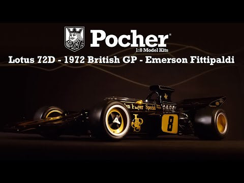 Pocher Lotus 72D 1972 British GP (Die Cast Model Kit) 1/8