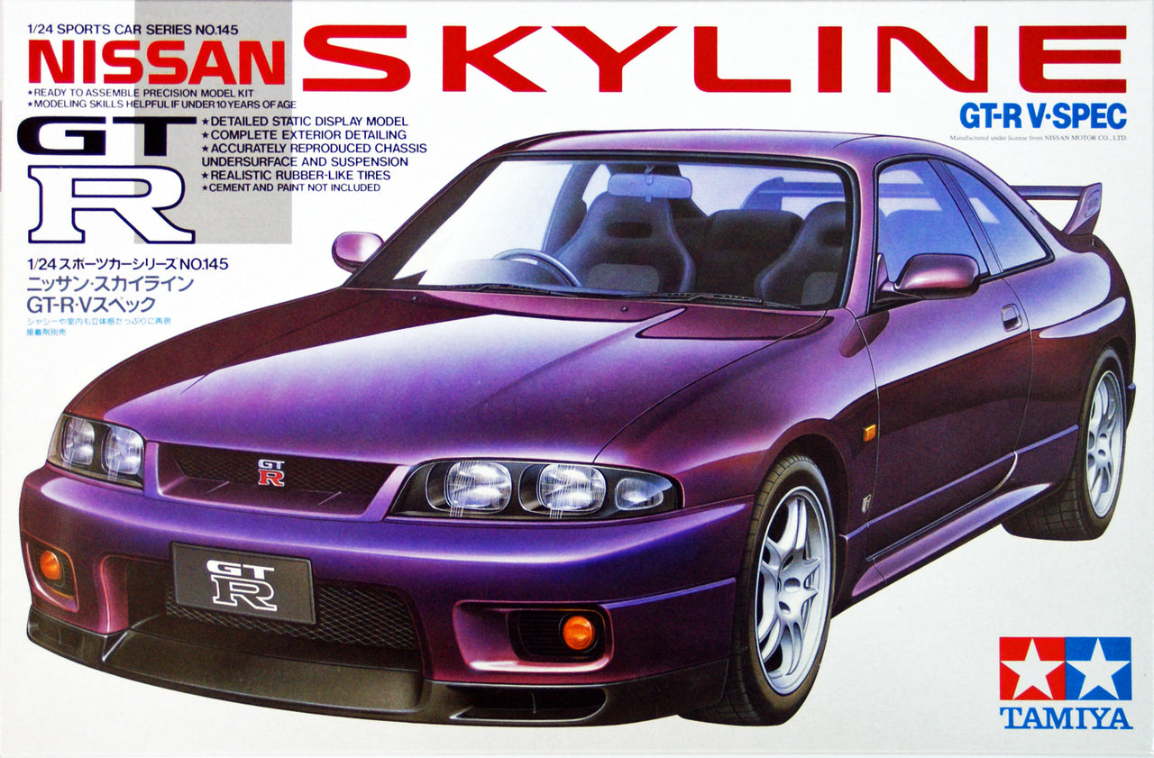 Tamiya Nissan Skyline GT-R V Spec R34 Model Kit 1:24