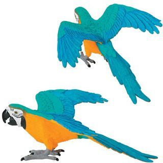 GOLD BLUE MACAW Hobby and Toy Central