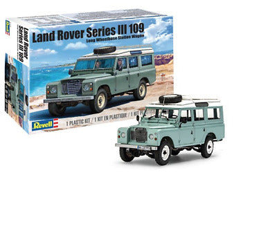 Revell 85-4498 Land Rover Series III 109 Model Truck Kit 1:24 Scale  184-Piece Skill Level 5 Plastic Model Building Kit, Blue