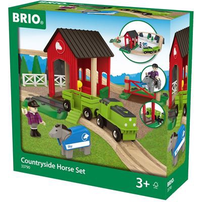 Brio countryside cheap horse set