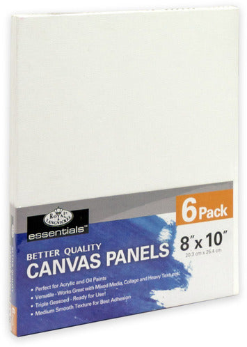 Royal & Langnickel Essentials 9 x 12 Canvas Panels, 6Pk