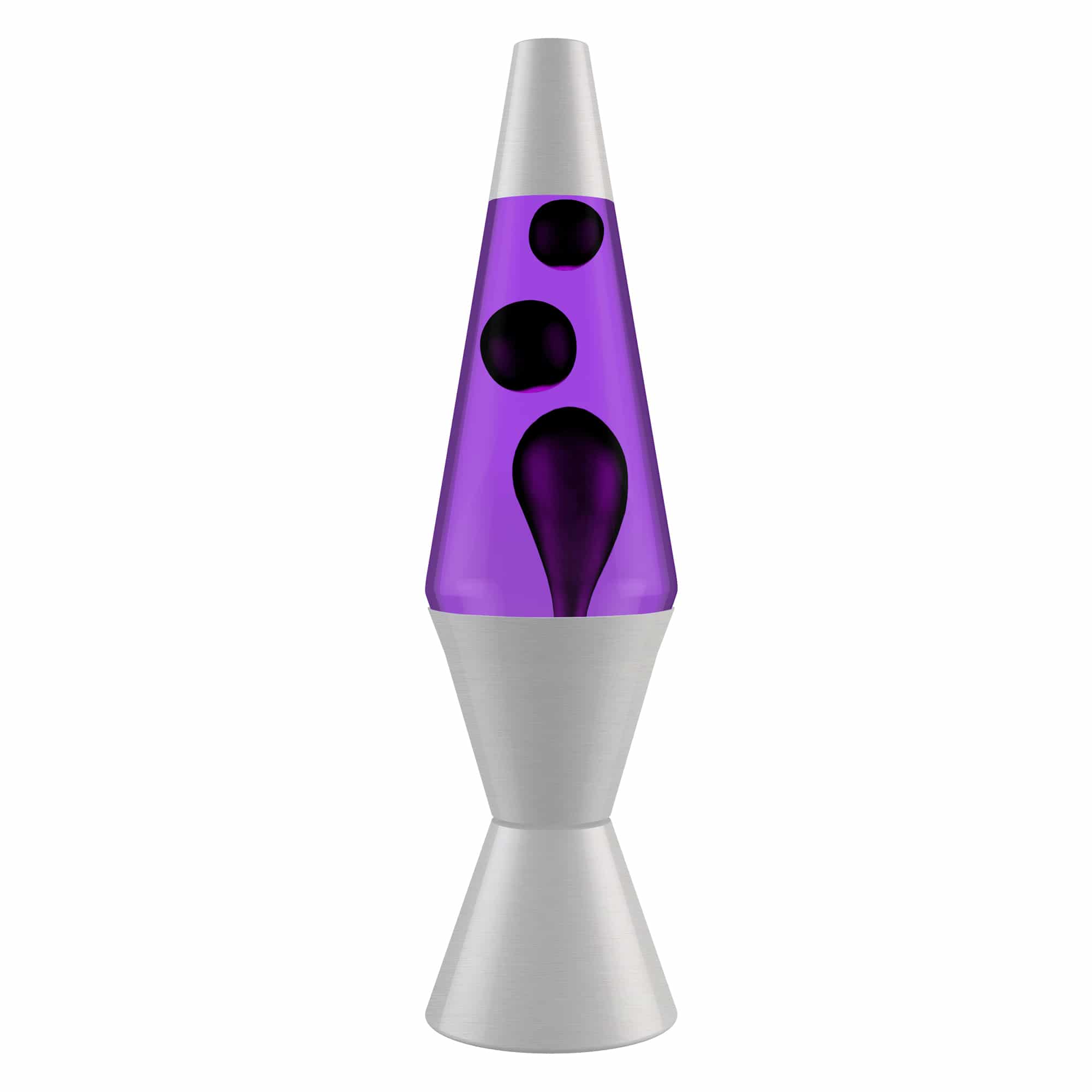 Lava Lamp Classic Black/Purple/Silver 14.5