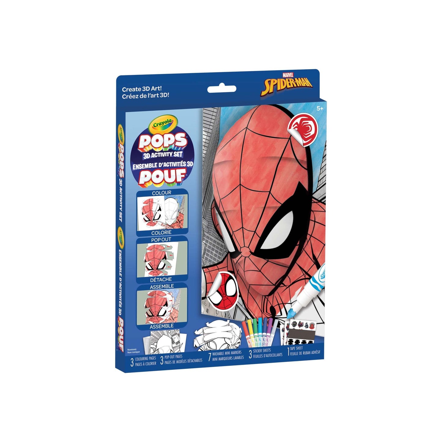 Pops 3D Activity Set Spiderman