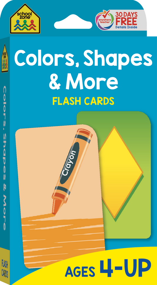 Colors, Shapes and More Flash Cards