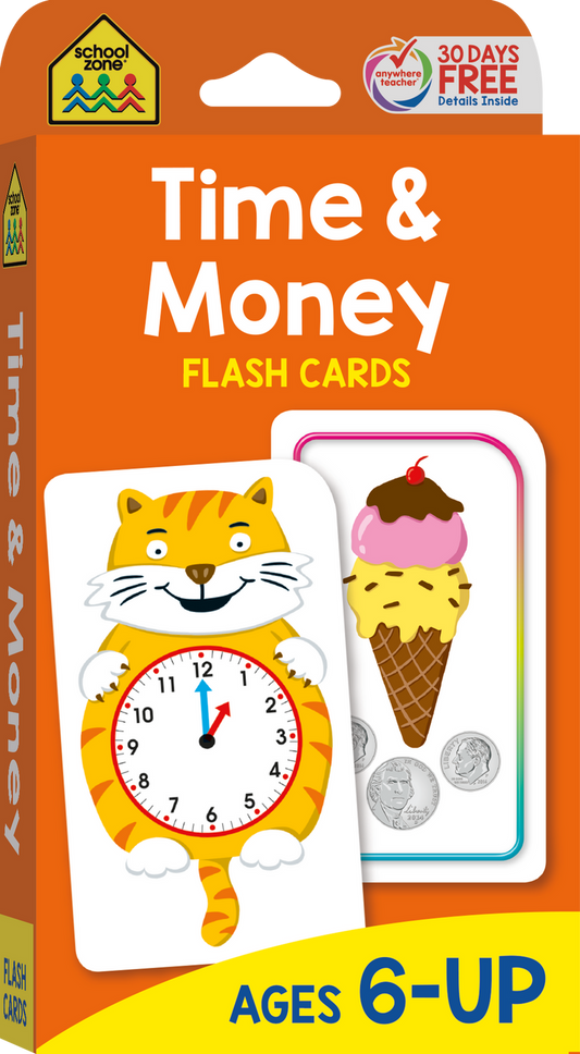 Time & Money Flash Cards