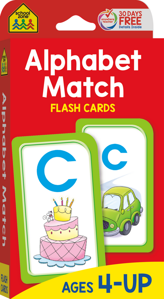 Alphabet Match Flash Cards Ages 4-6