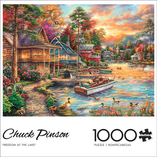 Chuck Pinson Freedom at the Lake 1000pc