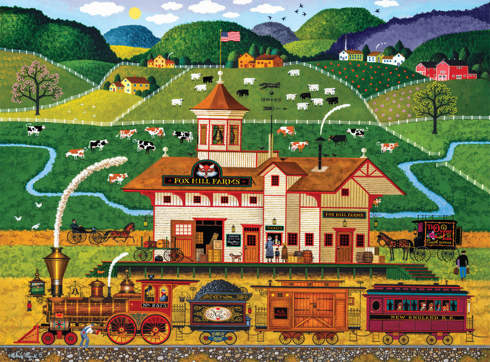 Charles Wysocki Fox Hill Farms 1000pc