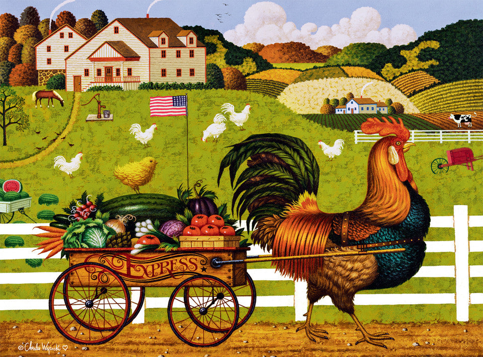 Charles Wysocki Rooster Express 1000pc