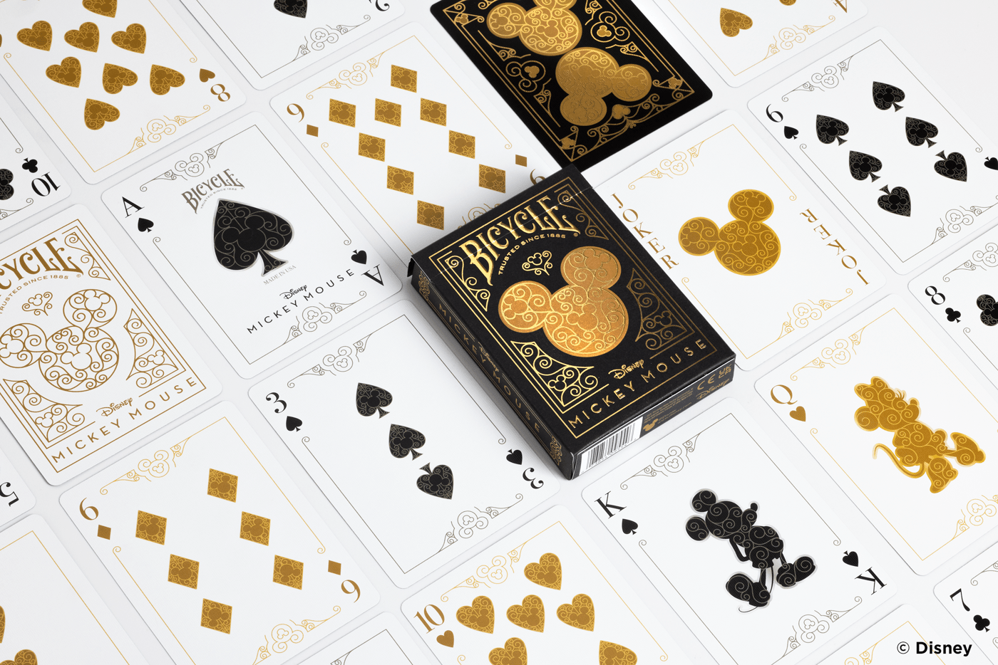 Bicycle Disney Black & Gold Mickey Playing Cards