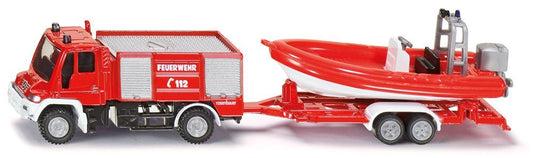 Unimog Fire Engine with Boat