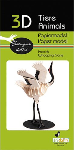 3D Paper Model Whooping Crane