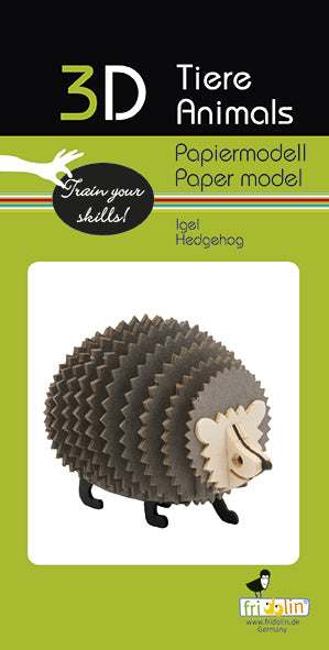 3D Paper Model Hedgehog