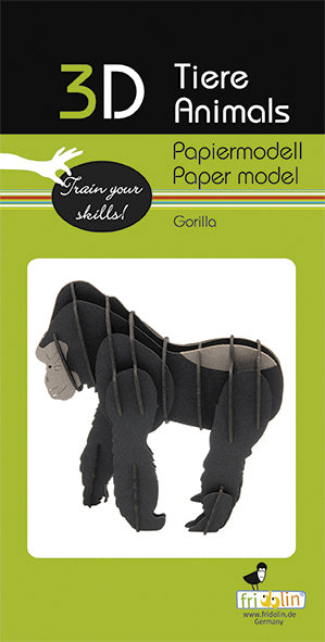 3D Paper Model Gorilla