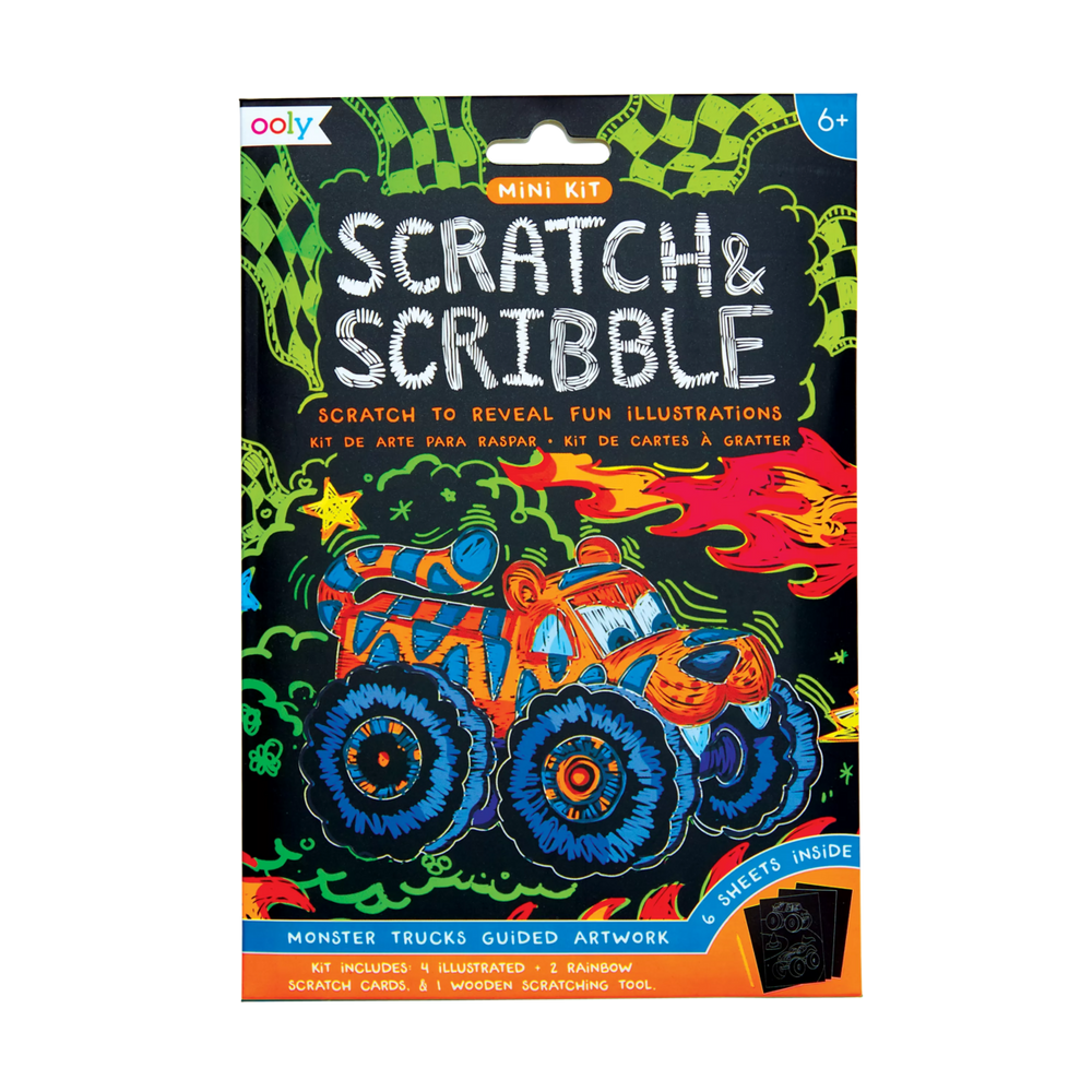 Ooly Scratch & Scibble Monster Trucks