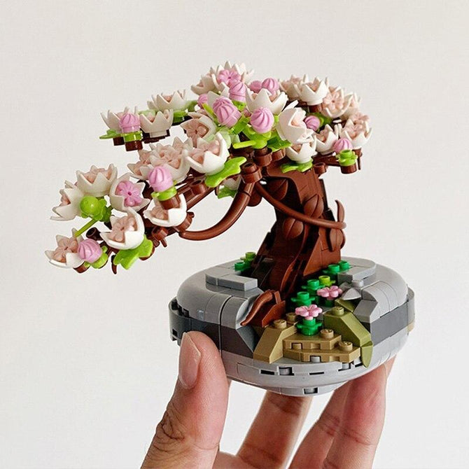 Loz Block Sakura Potted Plant