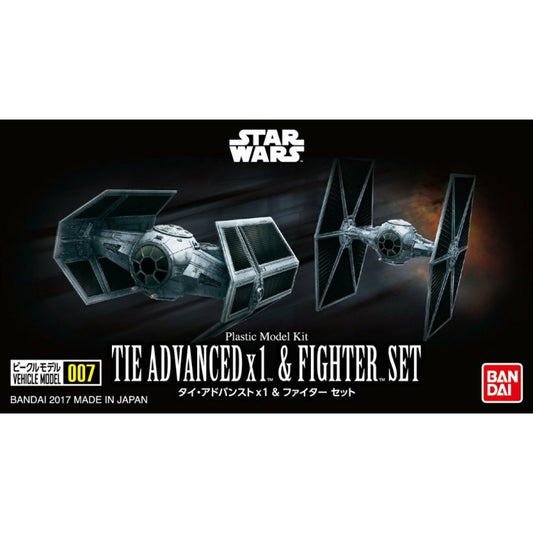 Star Wars 007 Tie Advanced x 1 & Fighter Set