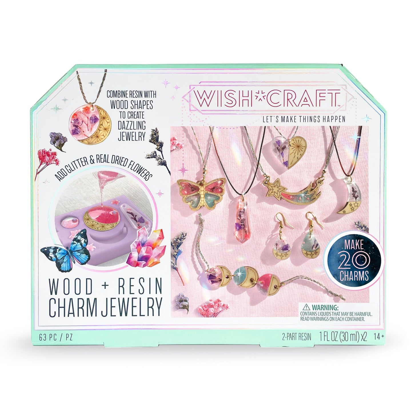 Wish Craft Wood & Resin Charm Jewelry