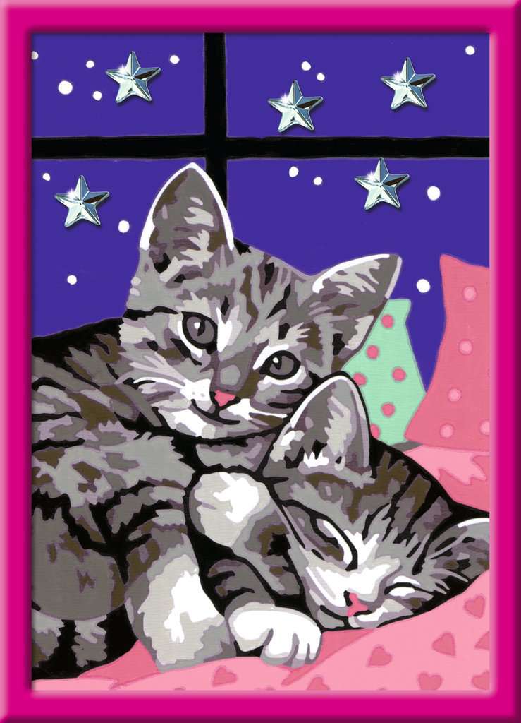 CreArt Sleepy Kitties 5X7"