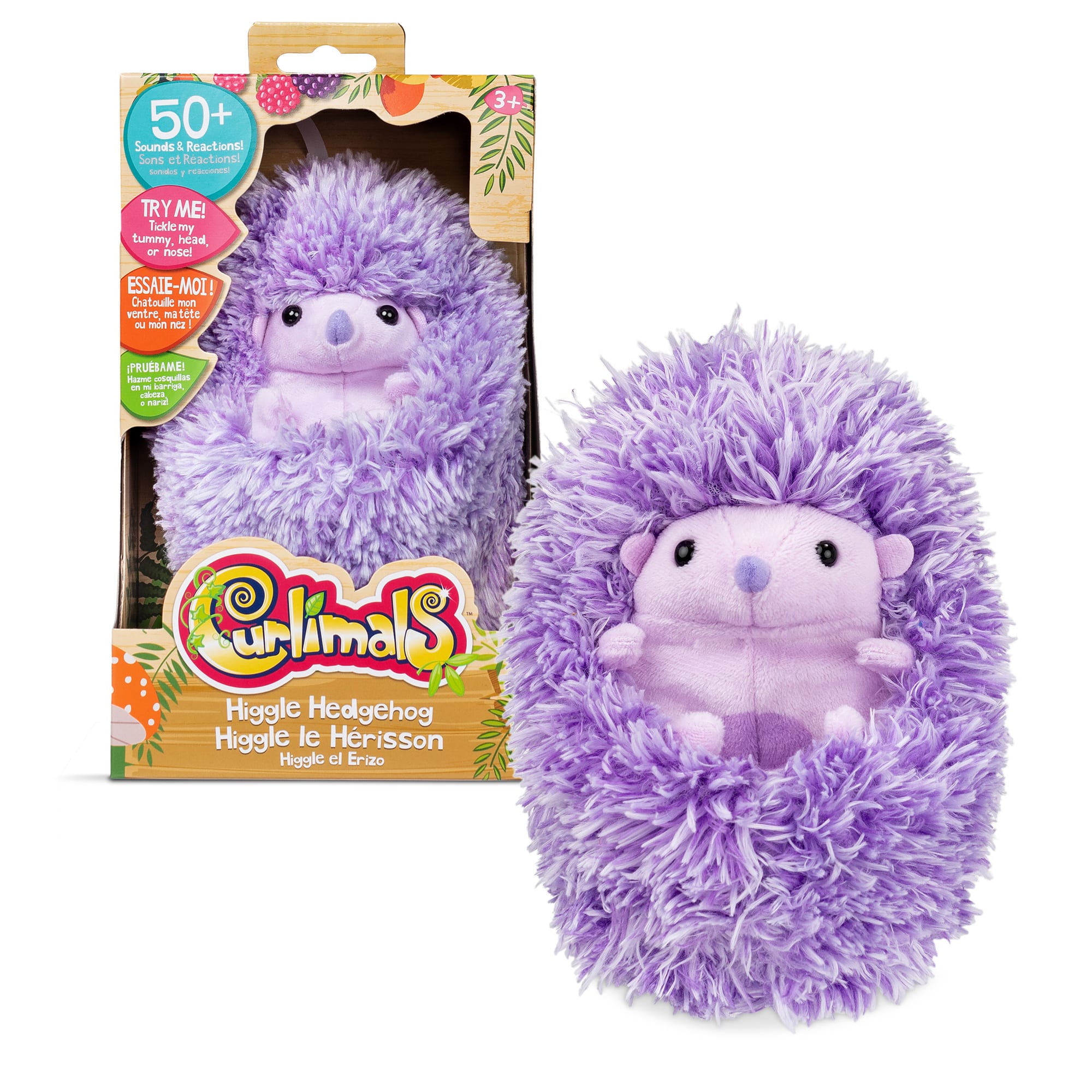 Purple hedgehog dog toy best sale