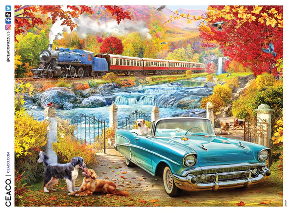 Steam Train in Fall 750pc