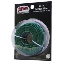 Lay Out Wire 50' Green 20 Gauge