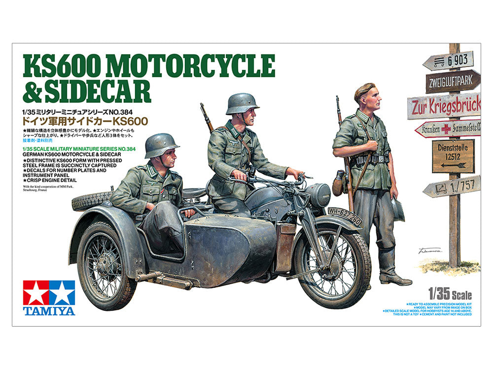 KS600 Motorcycle & Sidecar 1/35