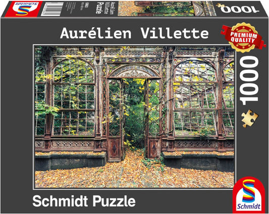 Arched Windows, Overgrown with Vegetation 1000pc