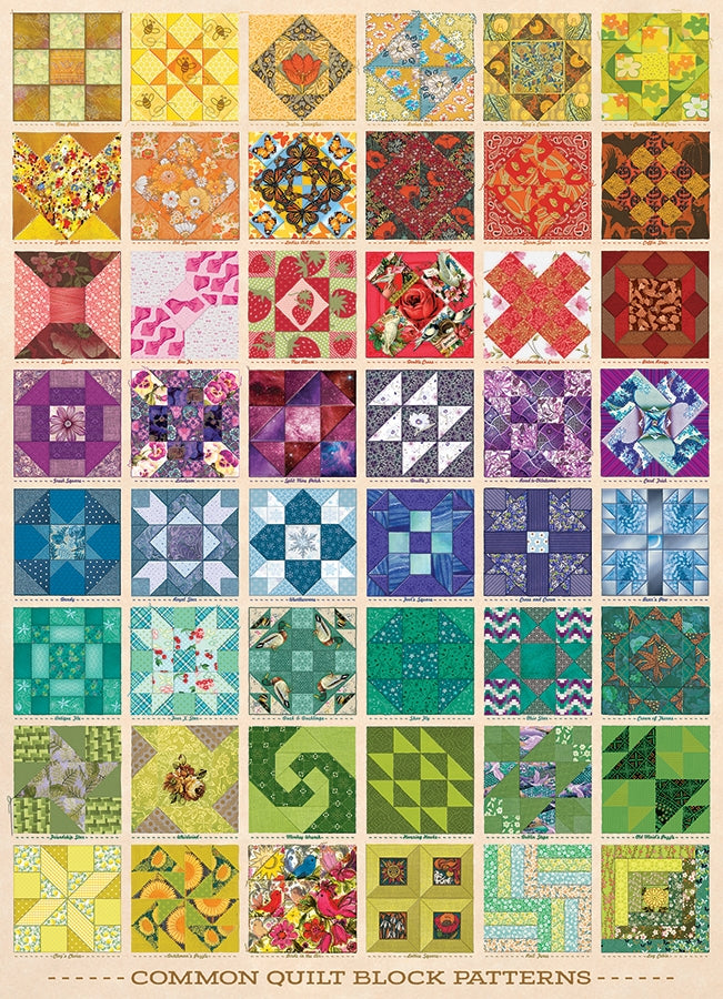 Common Quilt Blocks 1000pc