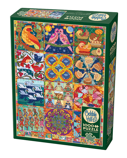 Twelve Days of Christmas Quilt 1000pc