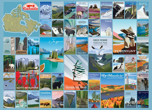 National Parks and Reserves of Canada 1000pc