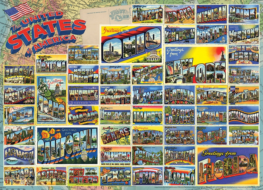 Vintage American Postcards 1000pc