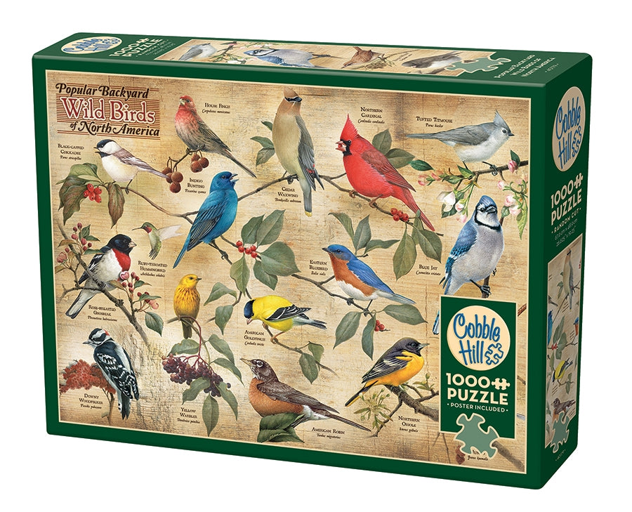 Popular Backyard Wild Birds of North America 1000pc