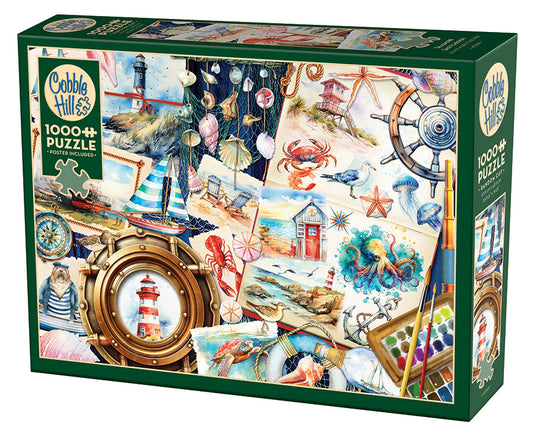 Seashore Sketchbook 1000pc puzzle