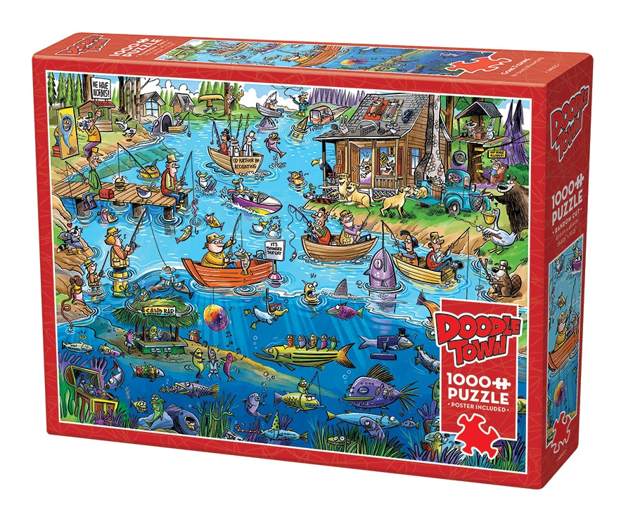 Doodle Town: Gone Fishing 1000pc