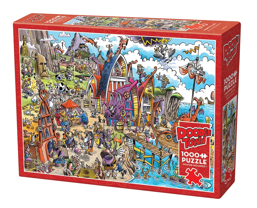 DoodleTown: Viking Village 1000pc