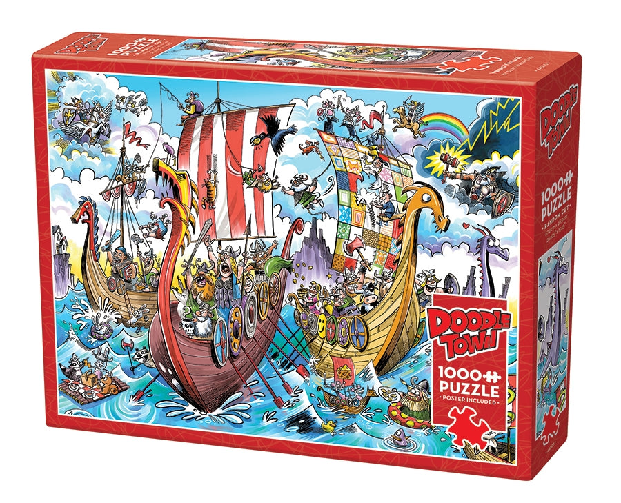 Doodle Town: Viking Voyage 1000pc