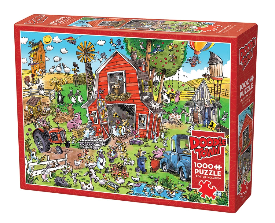 Doodle Town: Farmyard Folly 1000pc