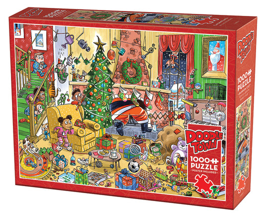 DoodleTown: Catching Santa 1000pc puzzle