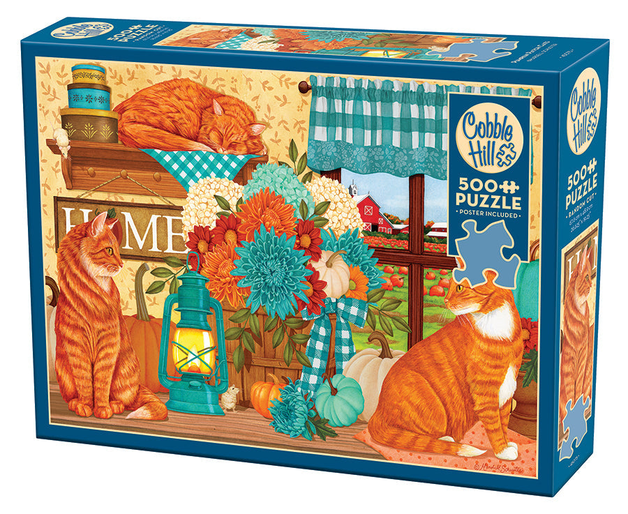 Pumpkin Patch Cats 500pc