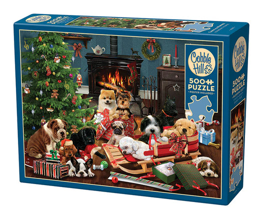 Christmas Puppies 500pc puzzle