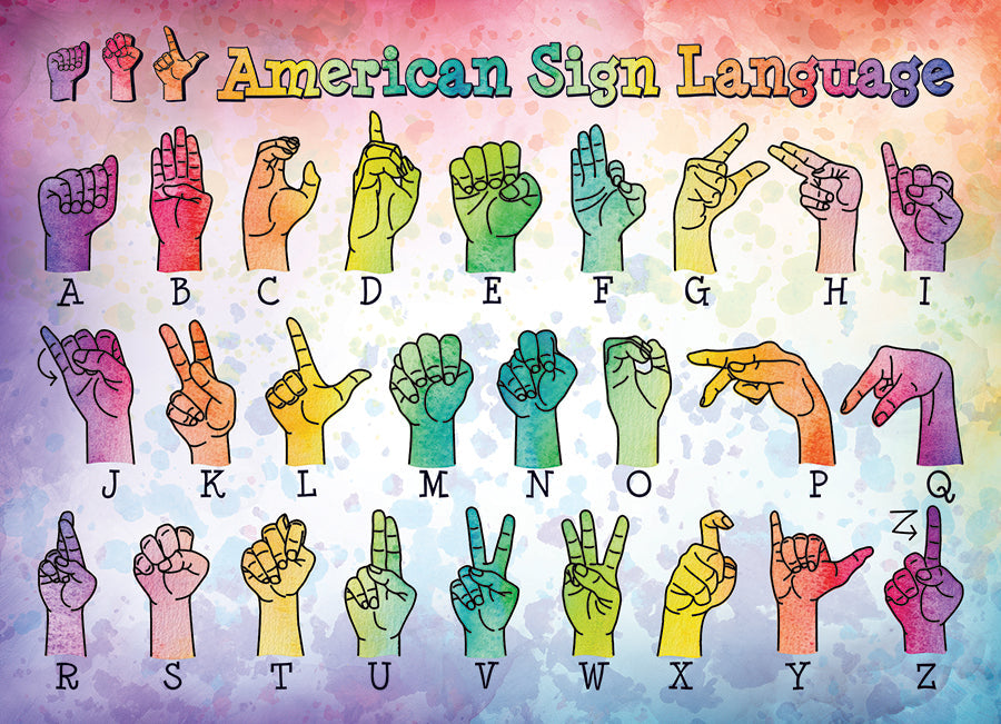 American Sign Language 500pc puzzle