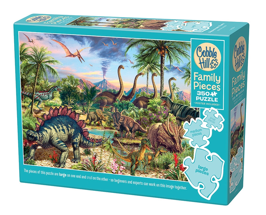 Prehistoric Party Family Puzzle 350pc