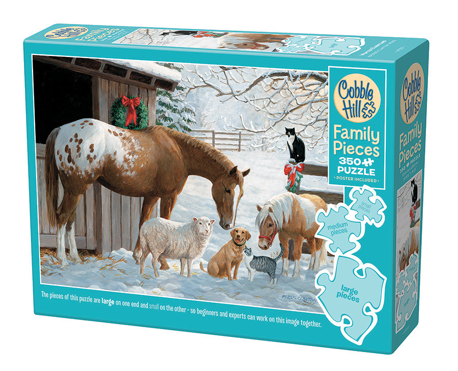 Winter Barnyard 350pc Family