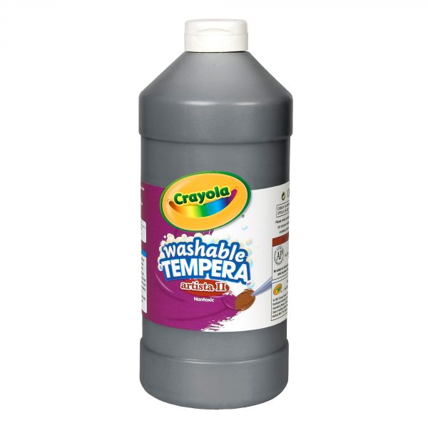 Washable Tempera non-toxic 32 fl oz. Black