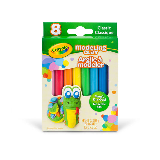 Modeling Clay 8 Colours 136g