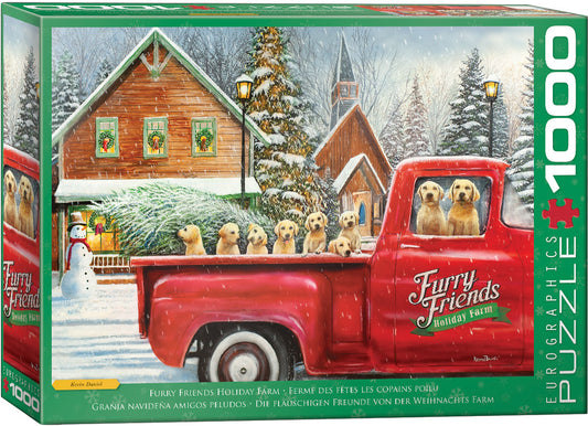 Furry Friends Holiday Farm 1000pc