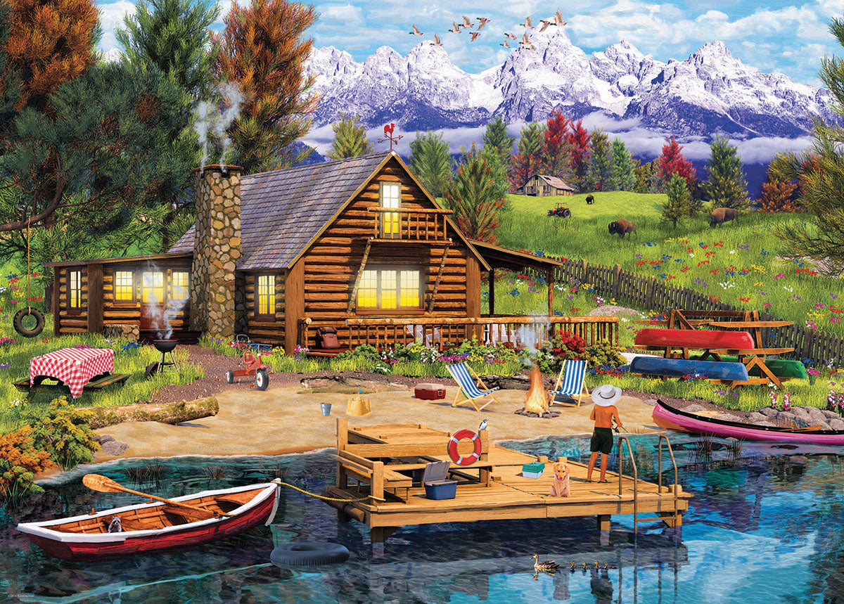 Grand Teton Cabin 1000pc